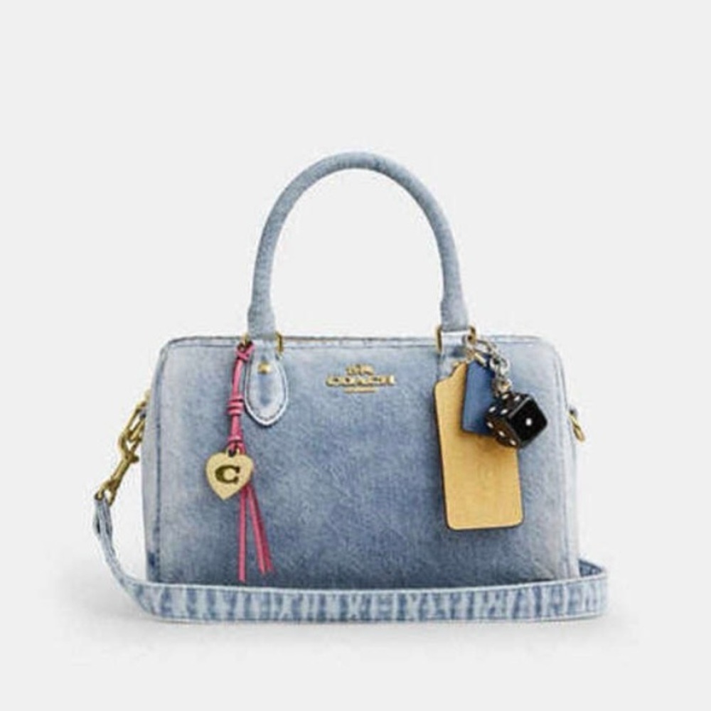 Coach Loved Demin Medium Rowan Satchel